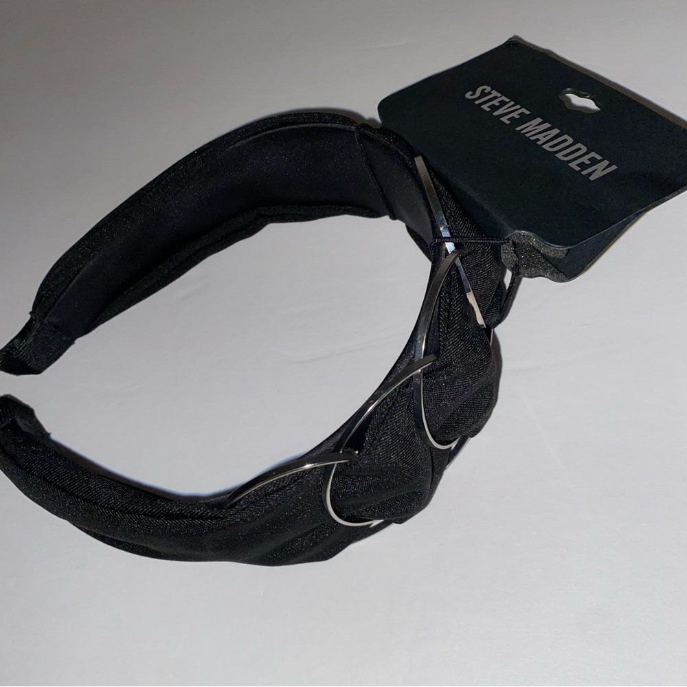 Steve Madden Black Padded Headband
